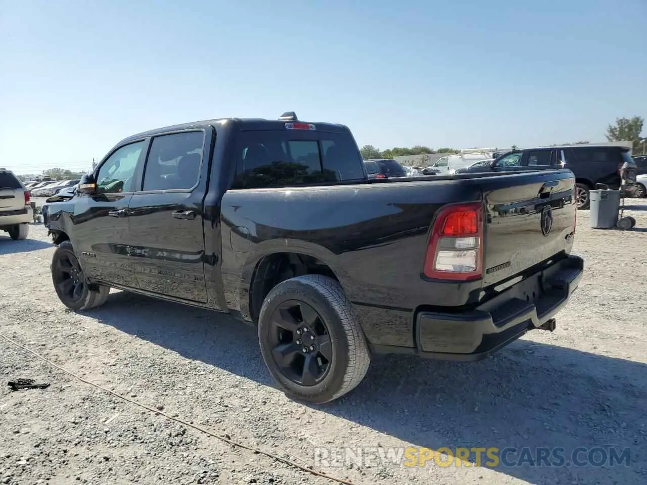 2 fotografías del automóvil dañado 1C6RRFFG0KN857081 RAM 1500 2019