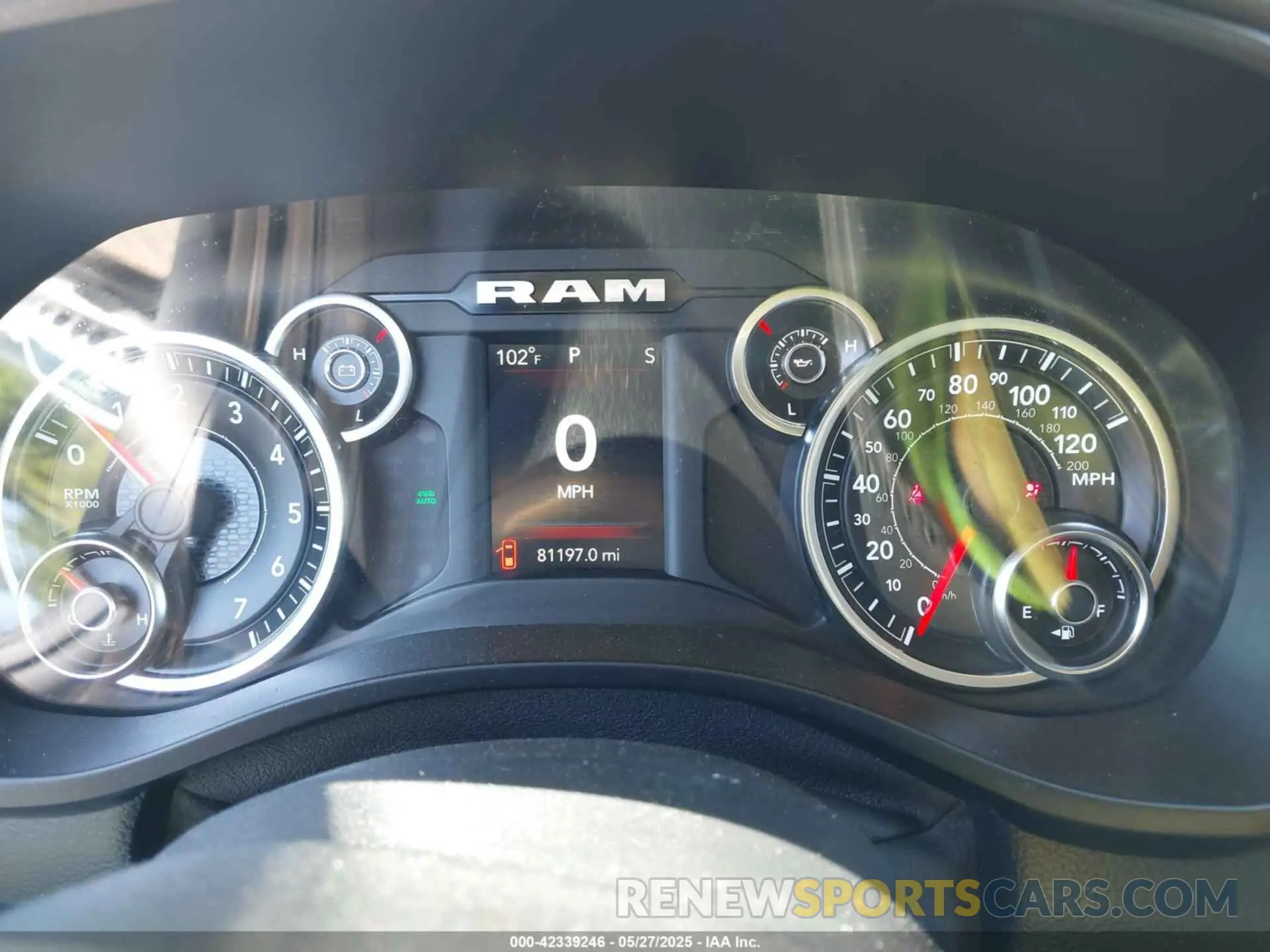 7 fotografías del automóvil dañado 1C6RRFFG1KN699043 RAM 1500 2019