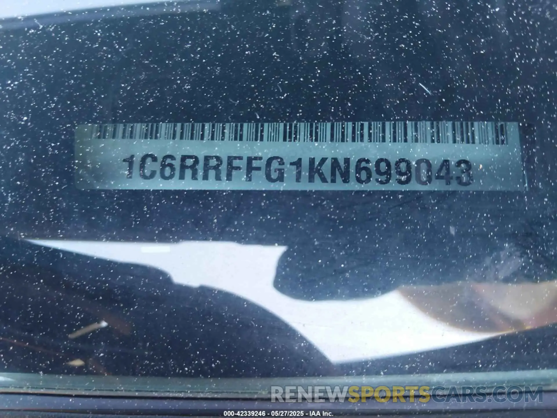 9 fotografías del automóvil dañado 1C6RRFFG1KN699043 RAM 1500 2019