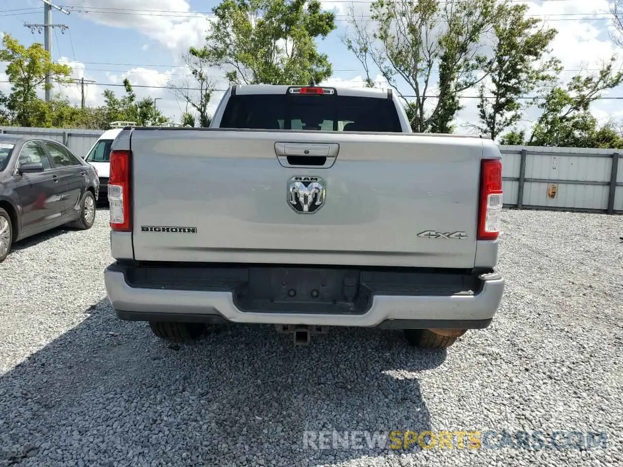 6 fotografías del automóvil dañado 1C6RRFFG2KN753255 RAM 1500 2019