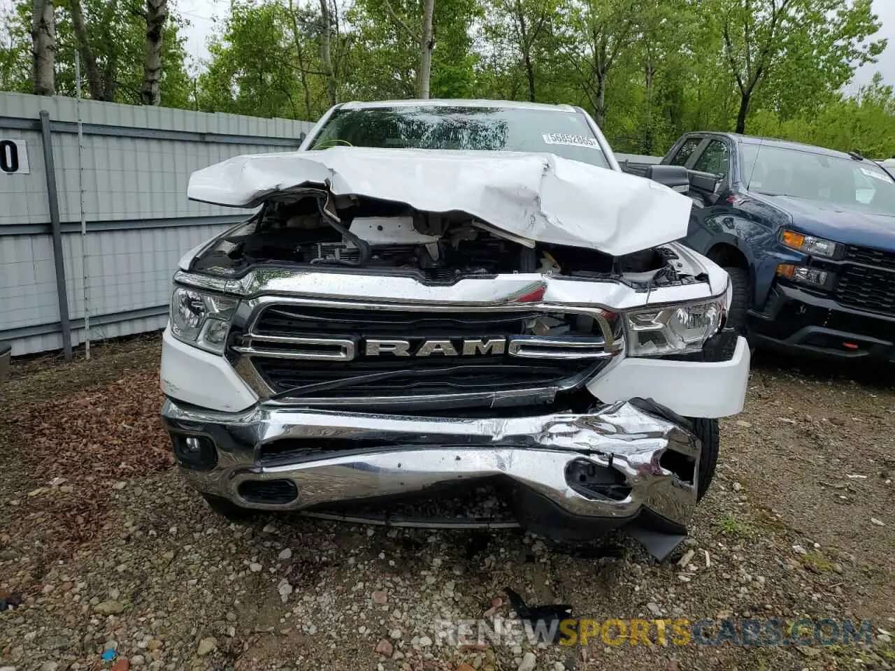 5 fotografías del automóvil dañado 1C6RRFFG5KN817241 RAM 1500 2019