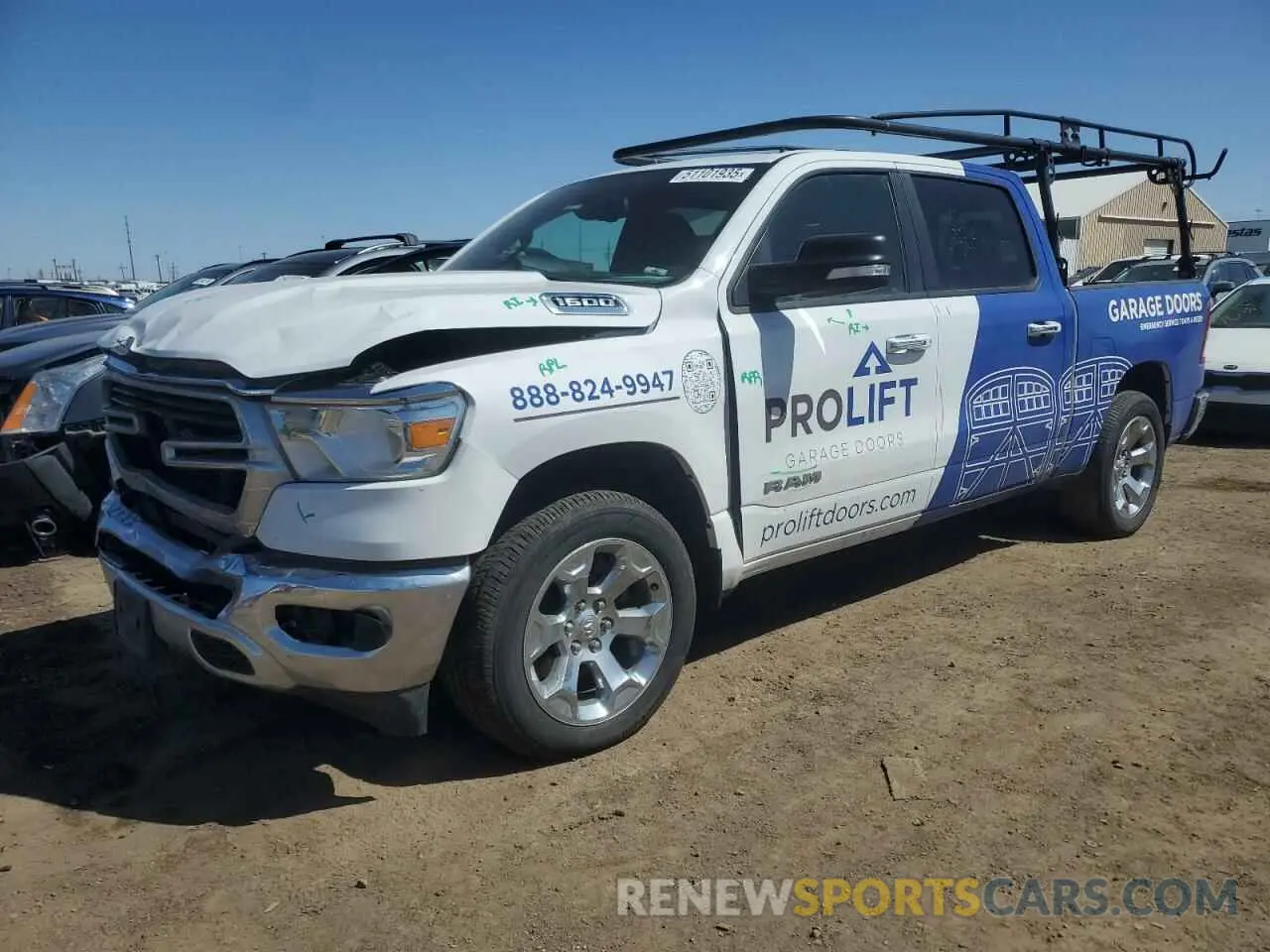 1 fotografías del automóvil dañado 1C6RRFFG8KN696205 RAM 1500 2019