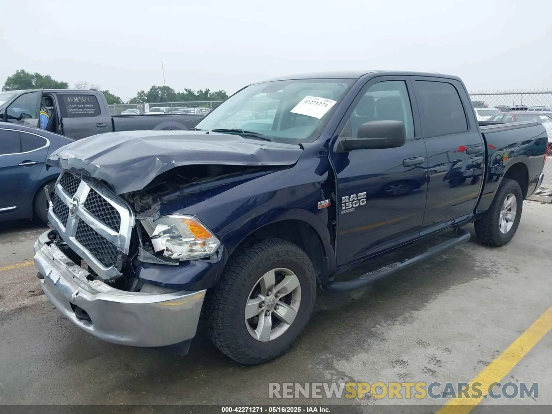2 fotografías del automóvil dañado 1C6RRFKT8KS532487 RAM 1500 2019