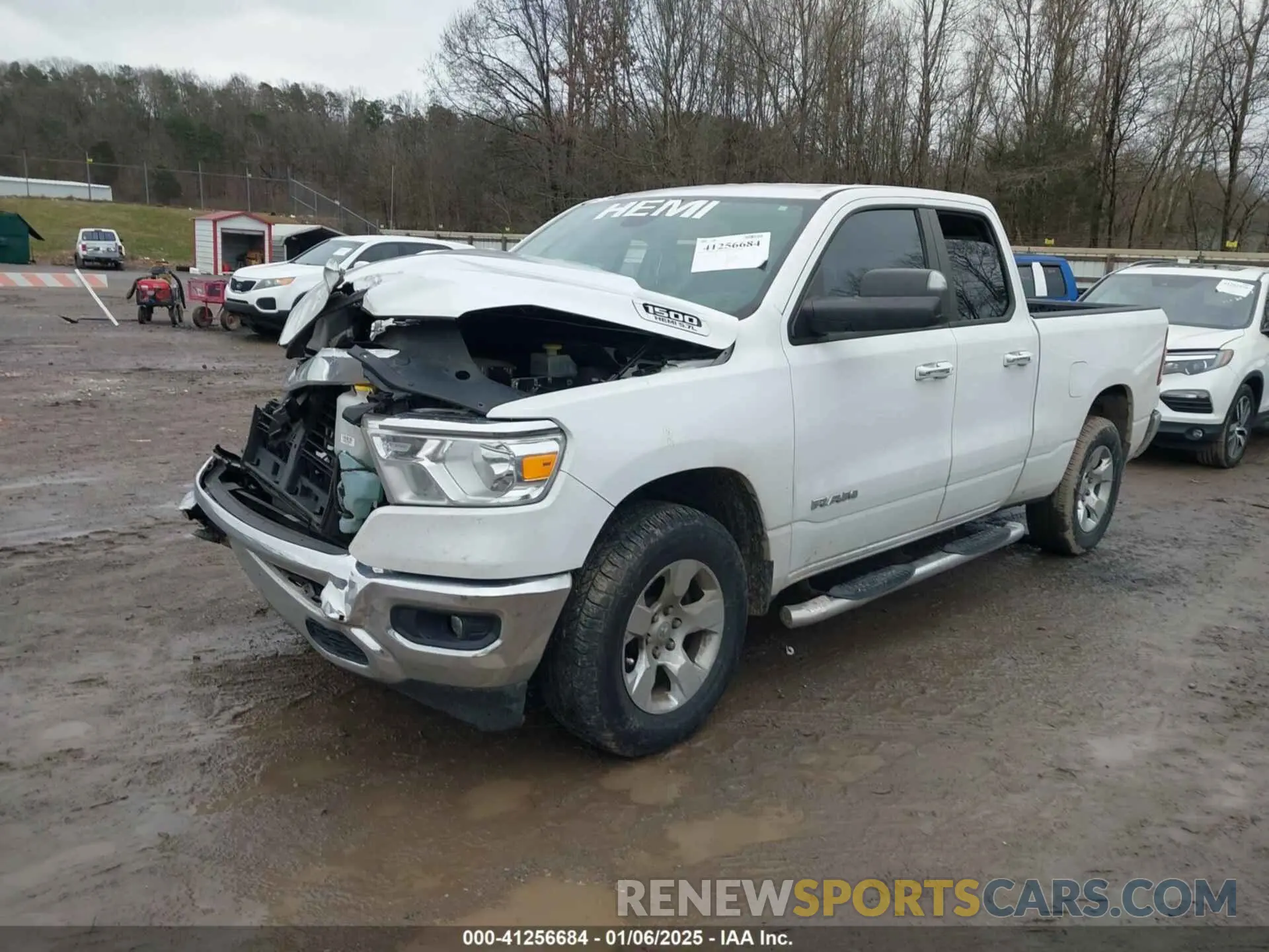 2 fotografías del automóvil dañado 1C6SRFBT0KN822299 RAM 1500 2019