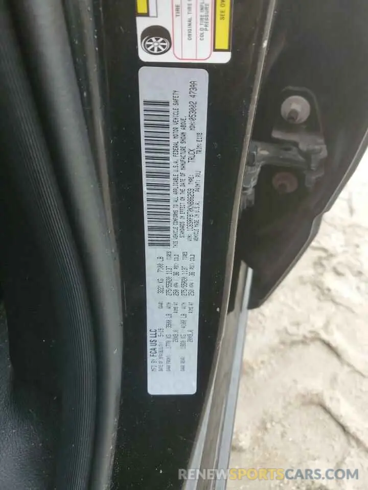 12 fotografías del automóvil dañado 1C6SRFBT0KN886259 RAM 1500 2019