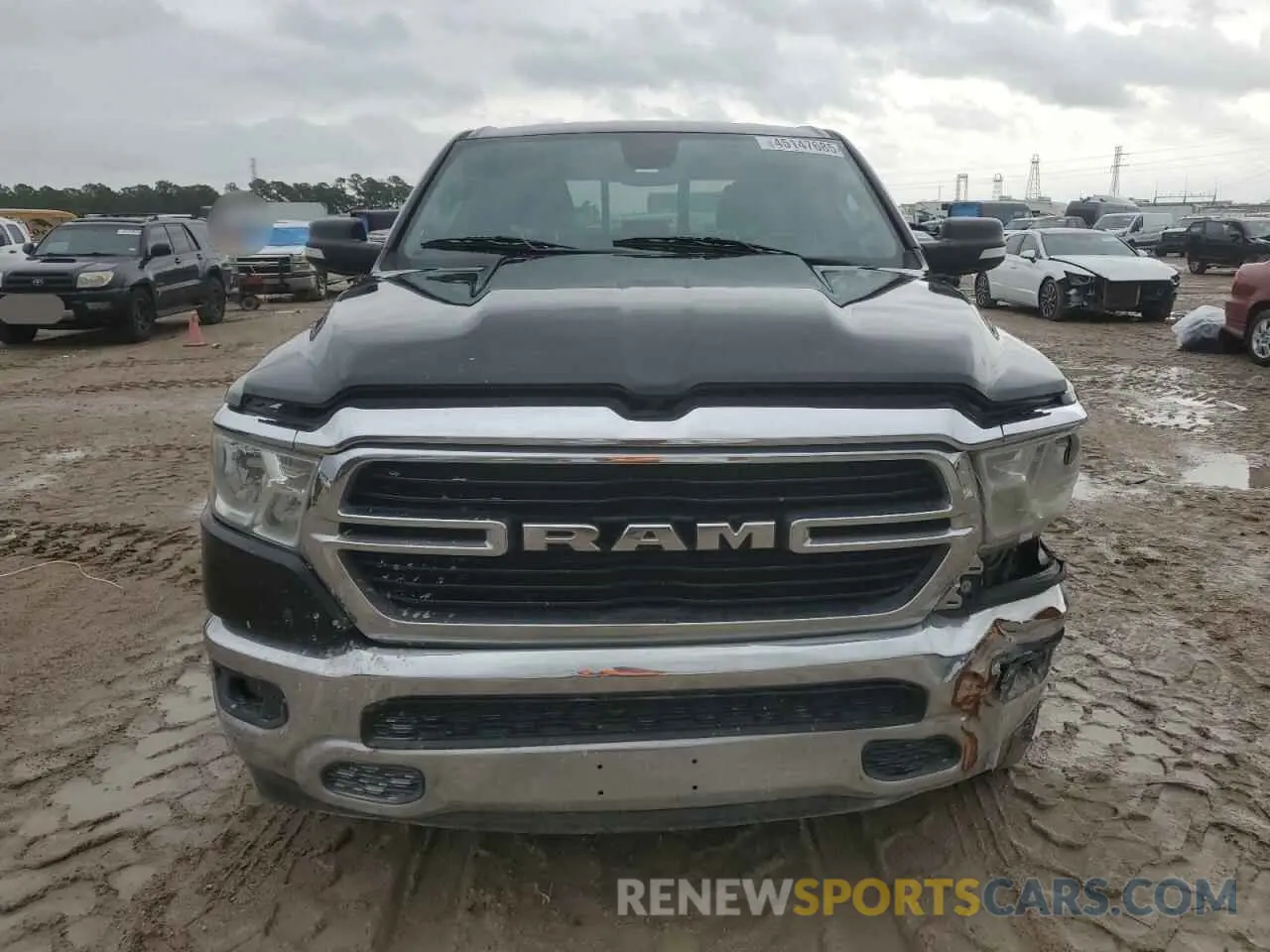 5 fotografías del automóvil dañado 1C6SRFBT0KN886259 RAM 1500 2019