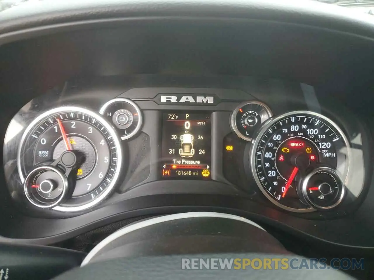 9 fotografías del automóvil dañado 1C6SRFBT0KN886259 RAM 1500 2019