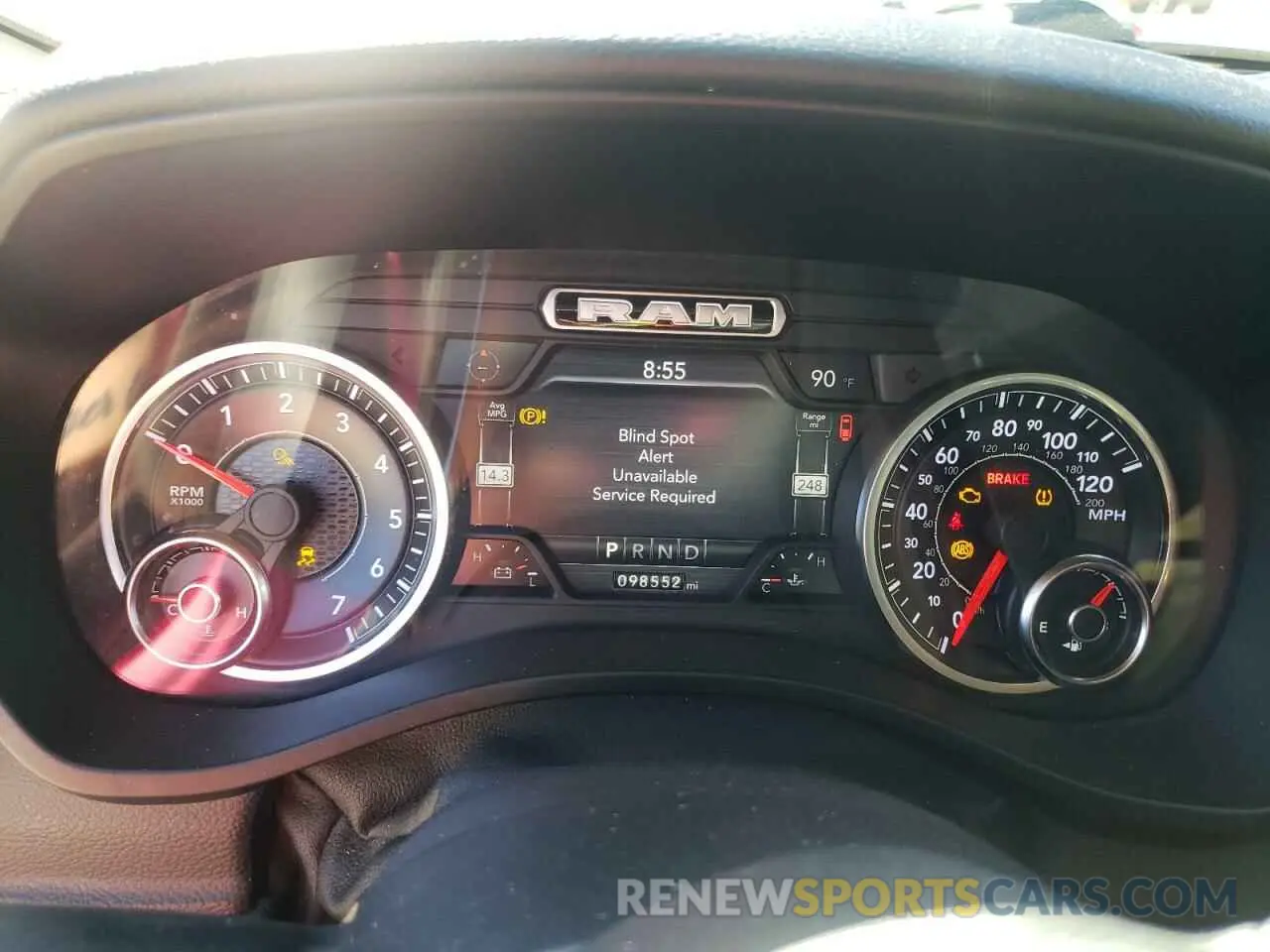 9 fotografías del automóvil dañado 1C6SRFBT2KN578221 RAM 1500 2019