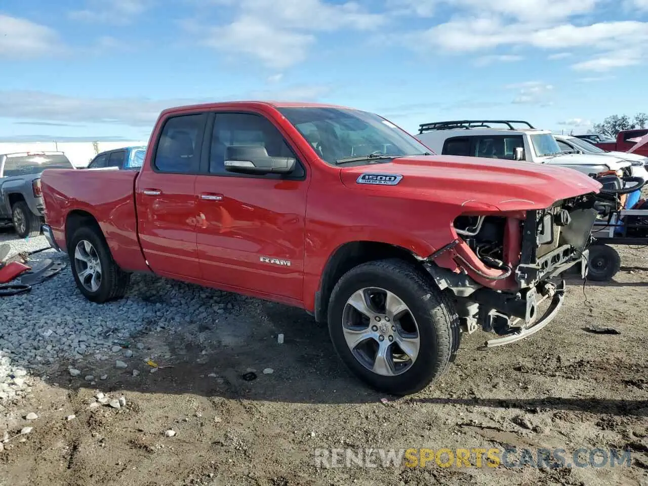 4 fotografías del automóvil dañado 1C6SRFBT2KN865283 RAM 1500 2019