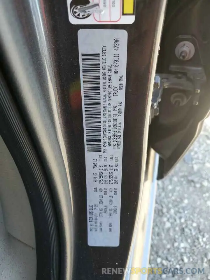 14 fotografías del automóvil dañado 1C6SRFBT2KN918161 RAM 1500 2019