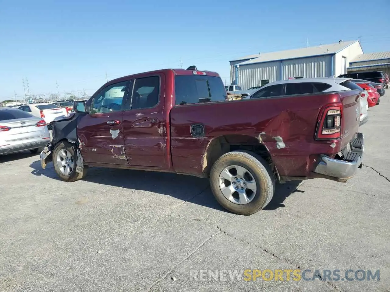 2 fotografías del automóvil dañado 1C6SRFBT7KN516085 RAM 1500 2019