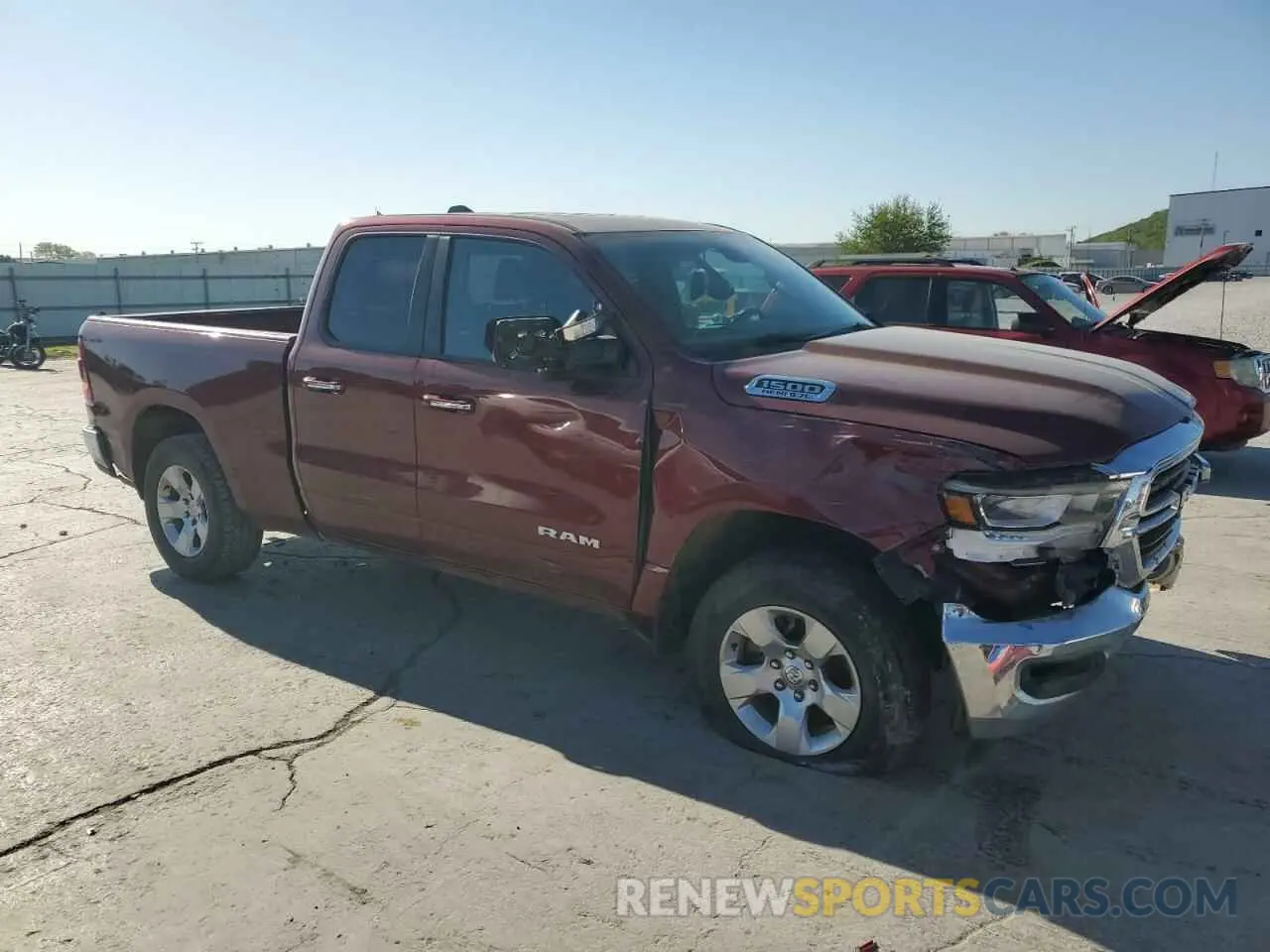 4 fotografías del automóvil dañado 1C6SRFBT7KN516085 RAM 1500 2019
