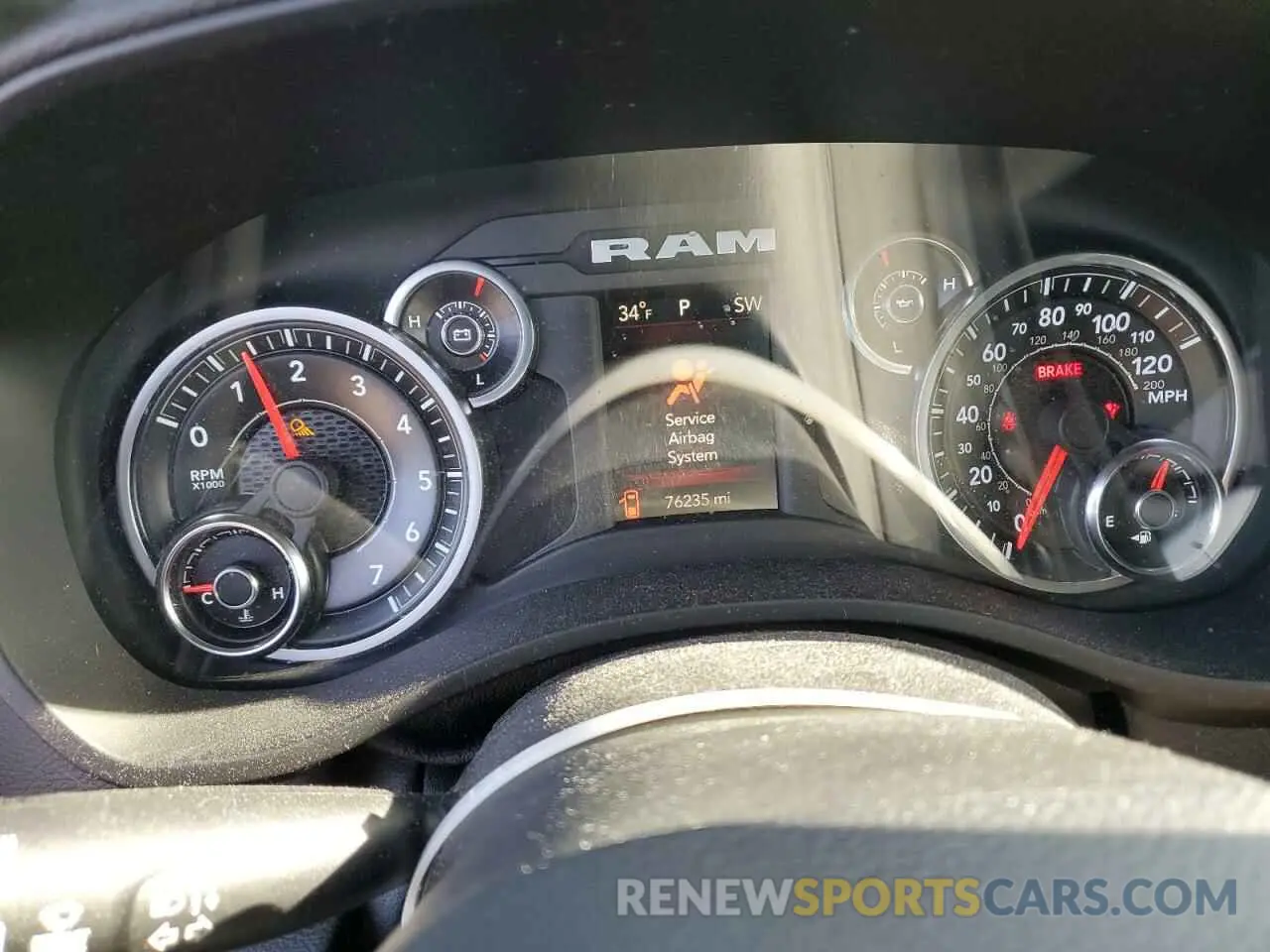 9 fotografías del automóvil dañado 1C6SRFBTXKN580721 RAM 1500 2019