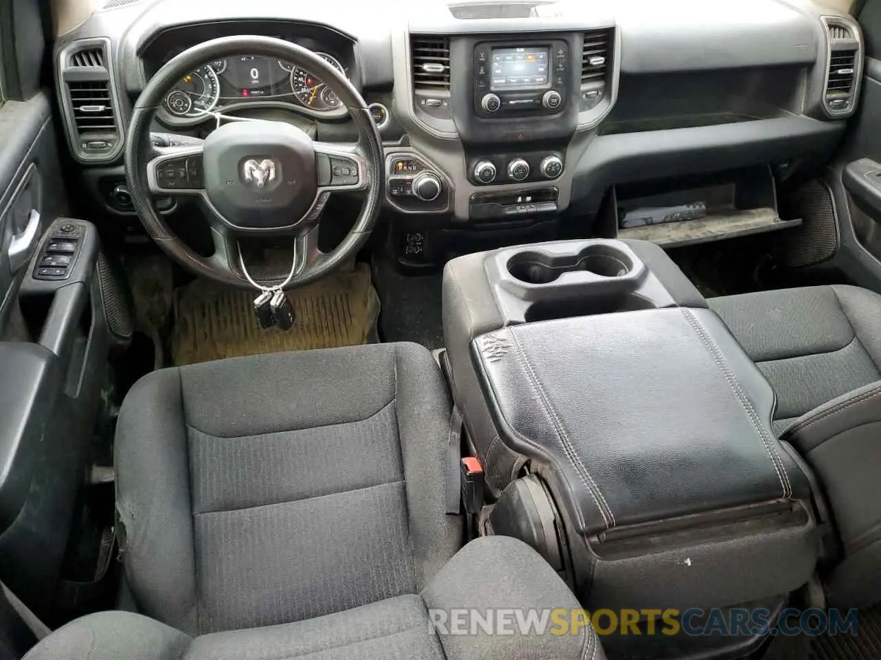 8 fotografías del automóvil dañado 1C6SRFCT4KN662300 RAM 1500 2019