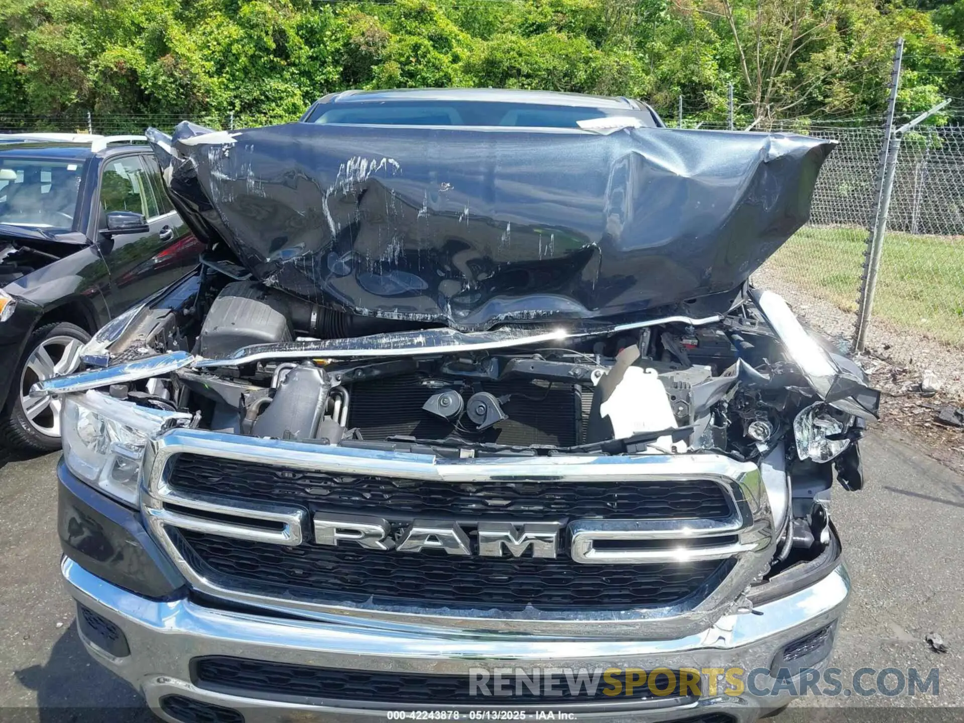 6 fotografías del automóvil dañado 1C6SRFCT5KN597618 RAM 1500 2019