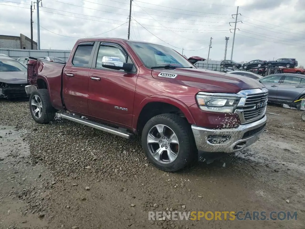 4 fotografías del automóvil dañado 1C6SRFDT5KN830864 RAM 1500 2019