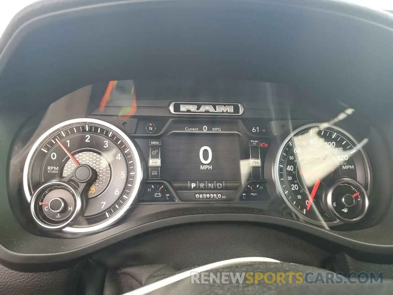9 fotografías del automóvil dañado 1C6SRFDT5KN830864 RAM 1500 2019