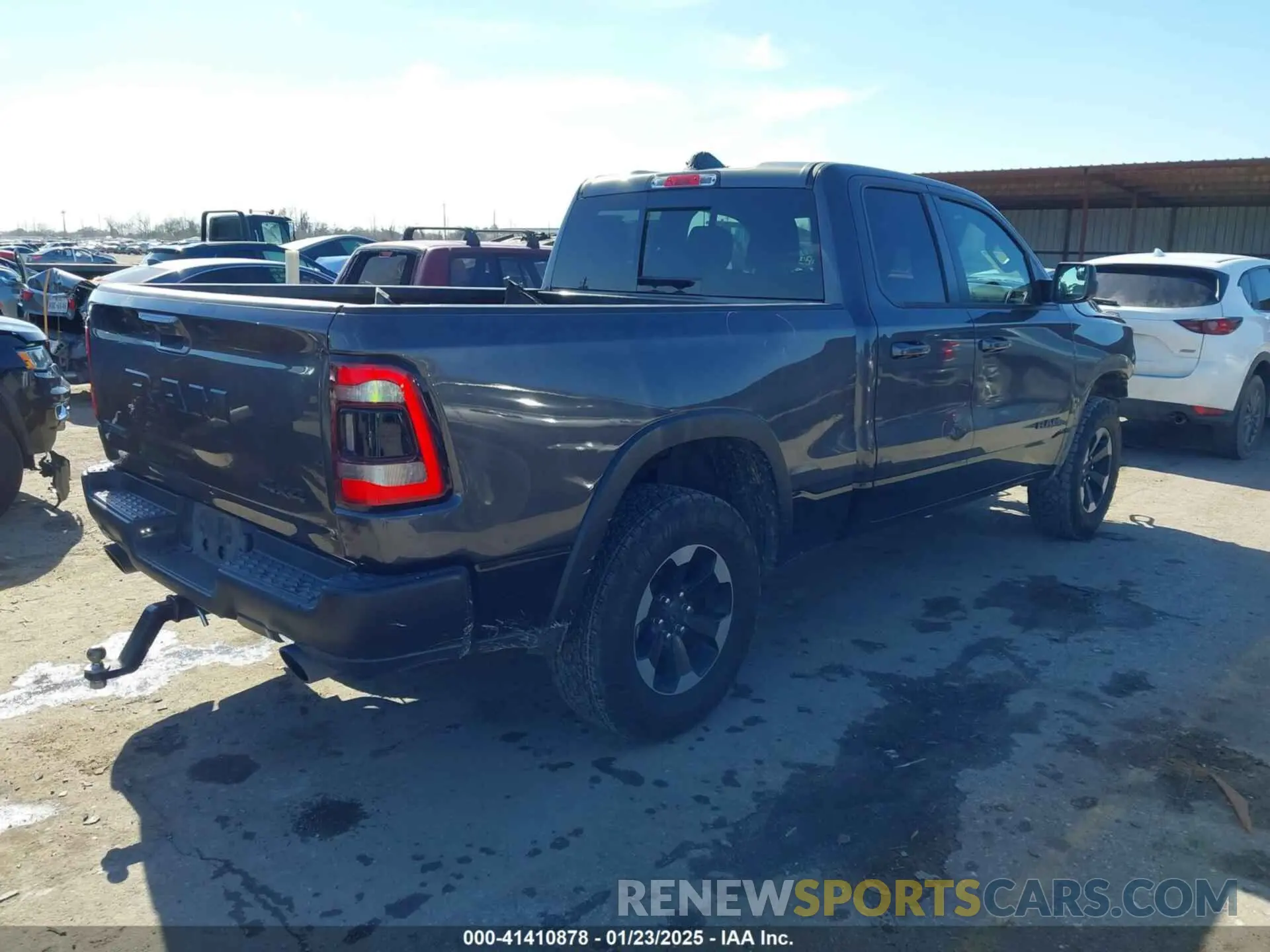 4 fotografías del automóvil dañado 1C6SRFET7KN861046 RAM 1500 2019