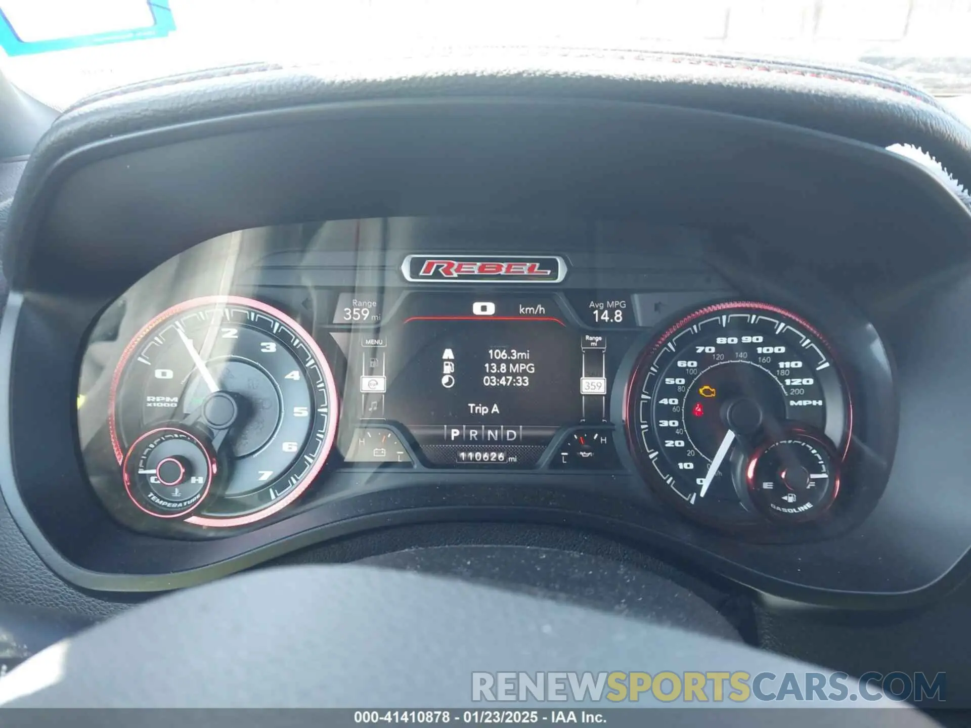 7 fotografías del automóvil dañado 1C6SRFET7KN861046 RAM 1500 2019