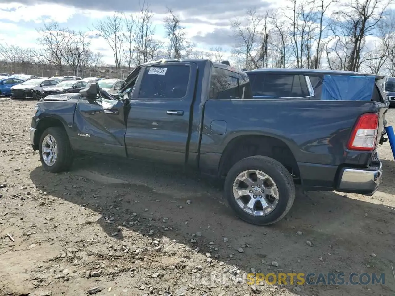 2 fotografías del automóvil dañado 1C6SRFFT0KN532414 RAM 1500 2019