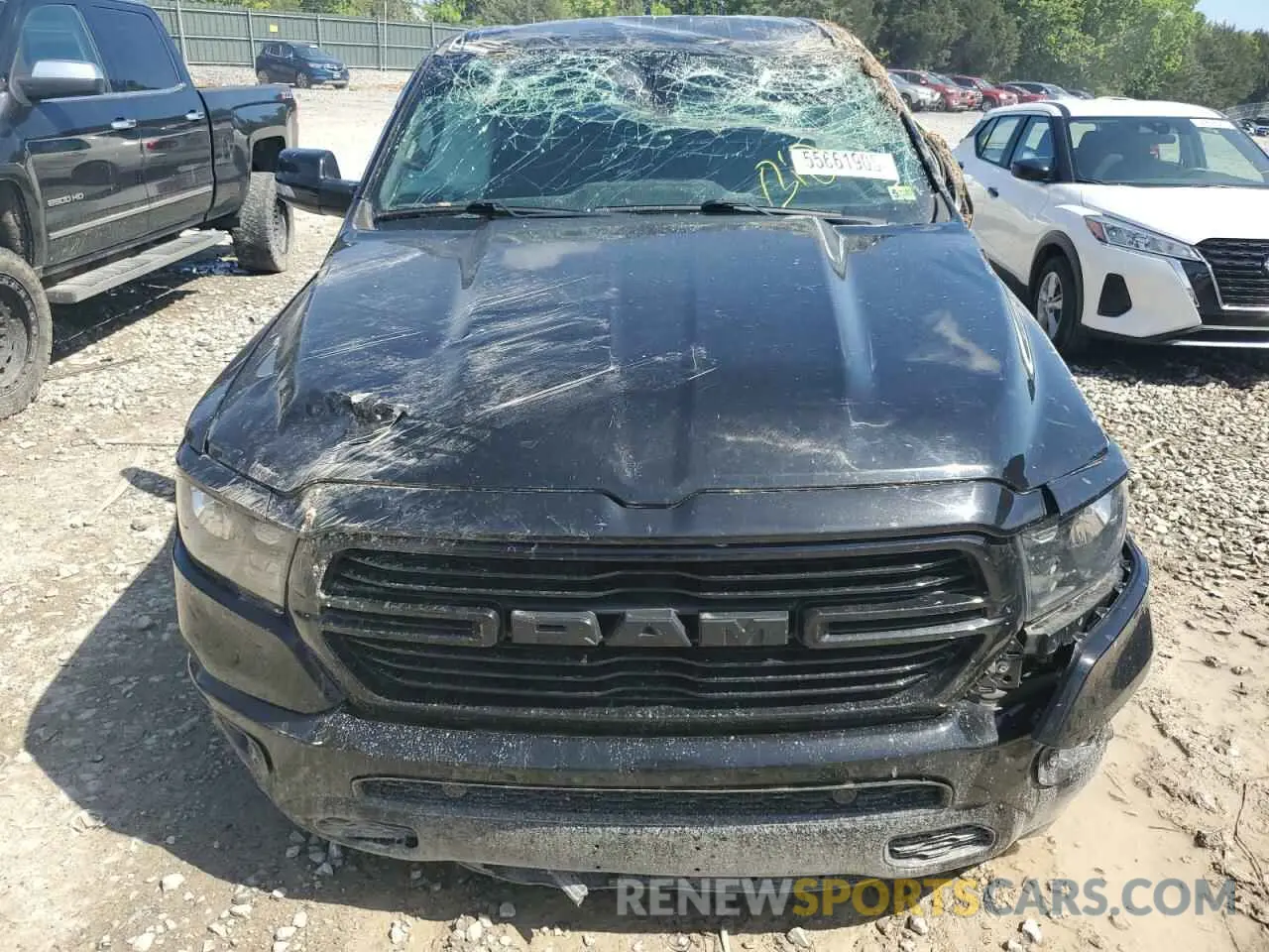 11 fotografías del automóvil dañado 1C6SRFFT0KN870198 RAM 1500 2019