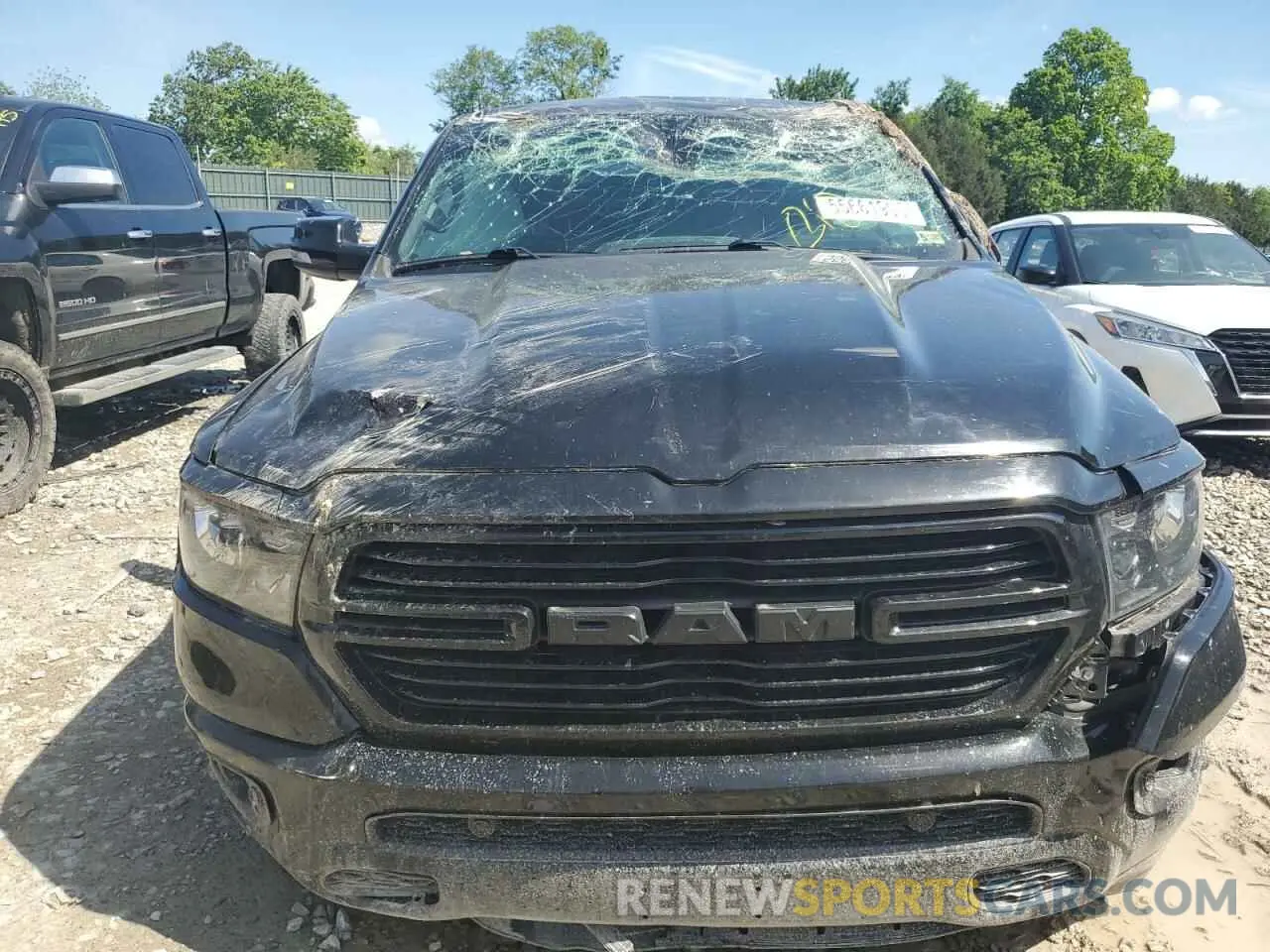5 fotografías del automóvil dañado 1C6SRFFT0KN870198 RAM 1500 2019
