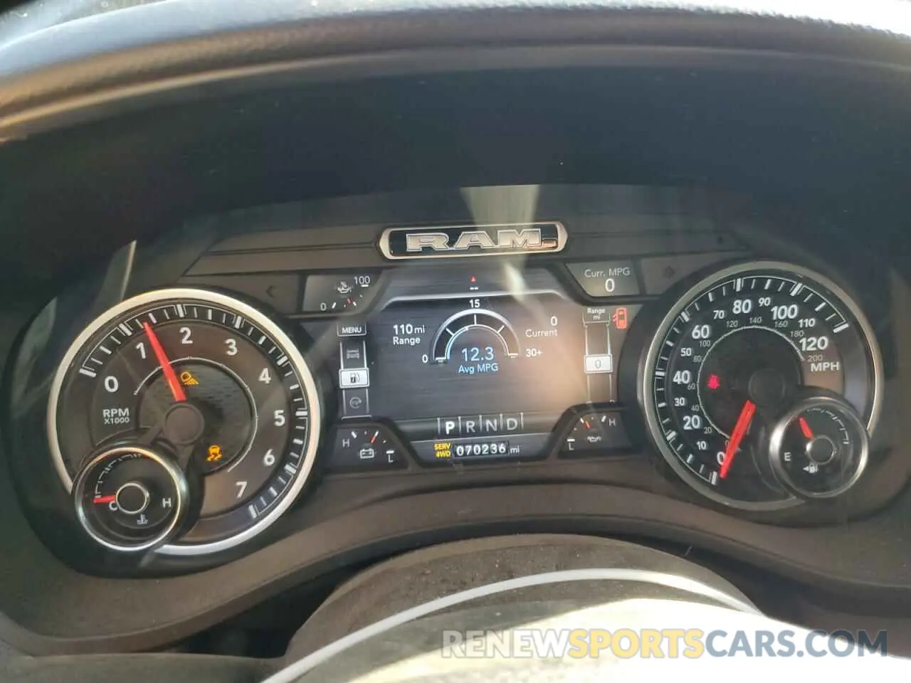9 fotografías del automóvil dañado 1C6SRFFT1KN708855 RAM 1500 2019