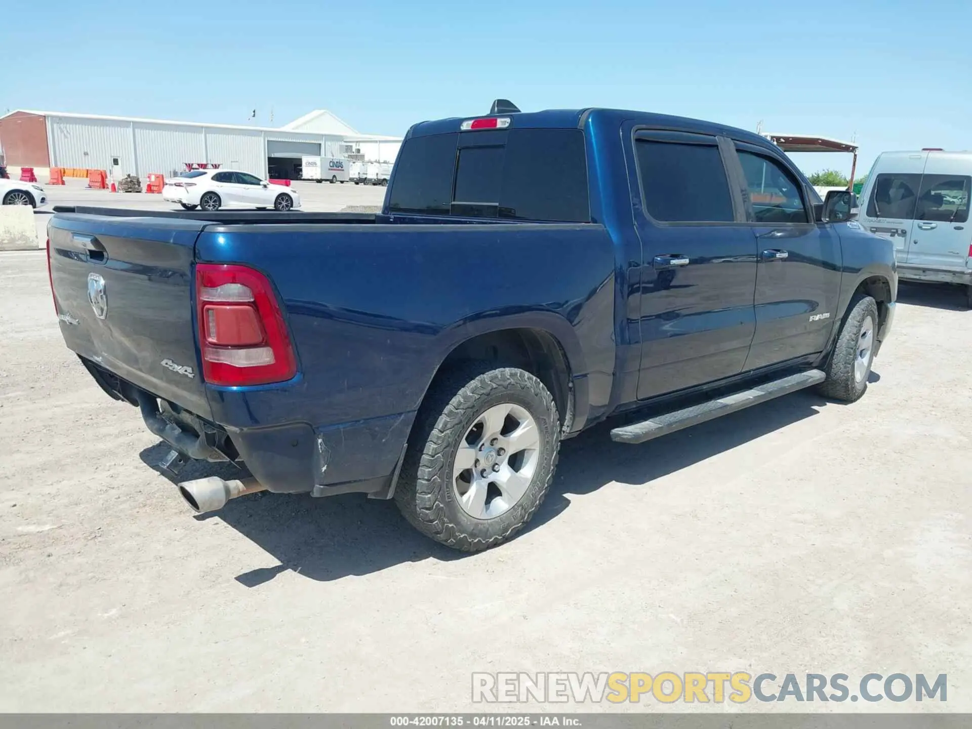 4 fotografías del automóvil dañado 1C6SRFFT2KN625905 RAM 1500 2019