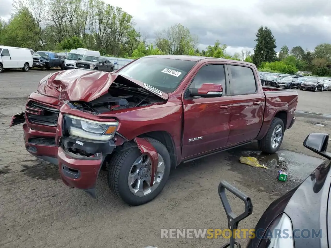 1 fotografías del automóvil dañado 1C6SRFFT2KN626164 RAM 1500 2019