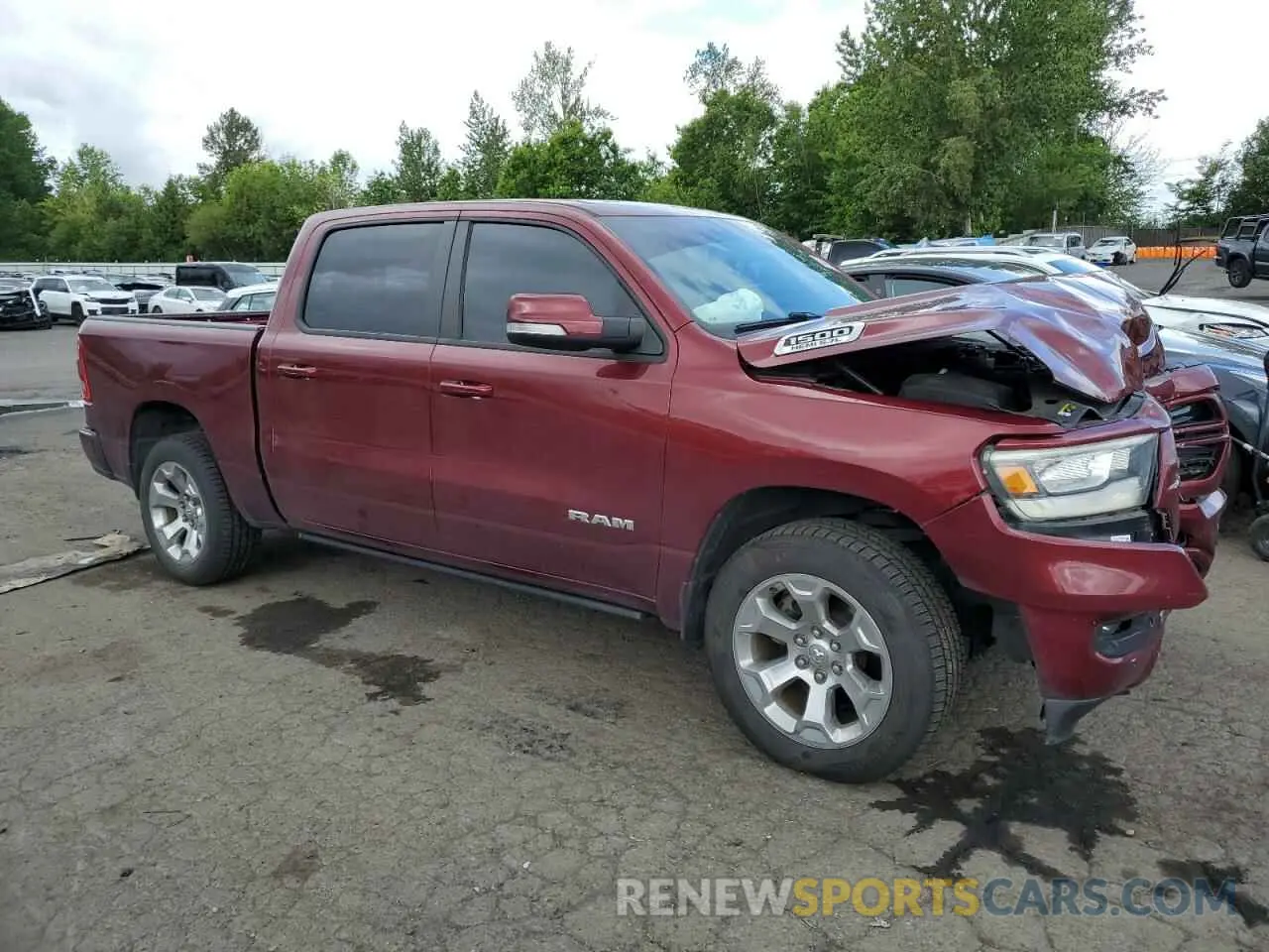 4 fotografías del automóvil dañado 1C6SRFFT2KN626164 RAM 1500 2019
