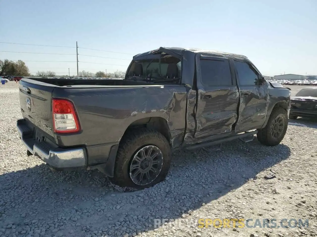 3 fotografías del automóvil dañado 1C6SRFFT6KN600666 RAM 1500 2019