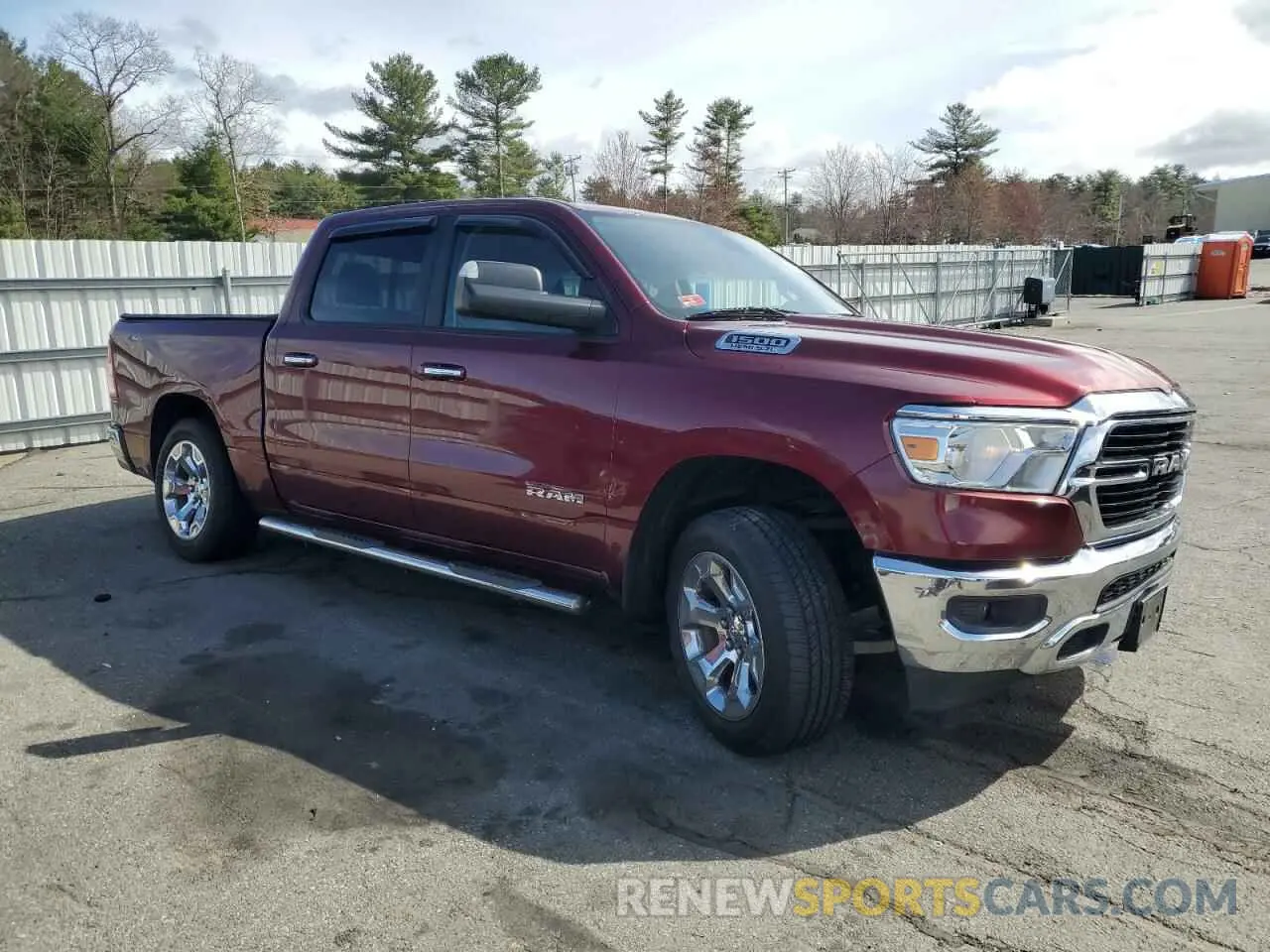 4 fotografías del automóvil dañado 1C6SRFFT7KN553860 RAM 1500 2019
