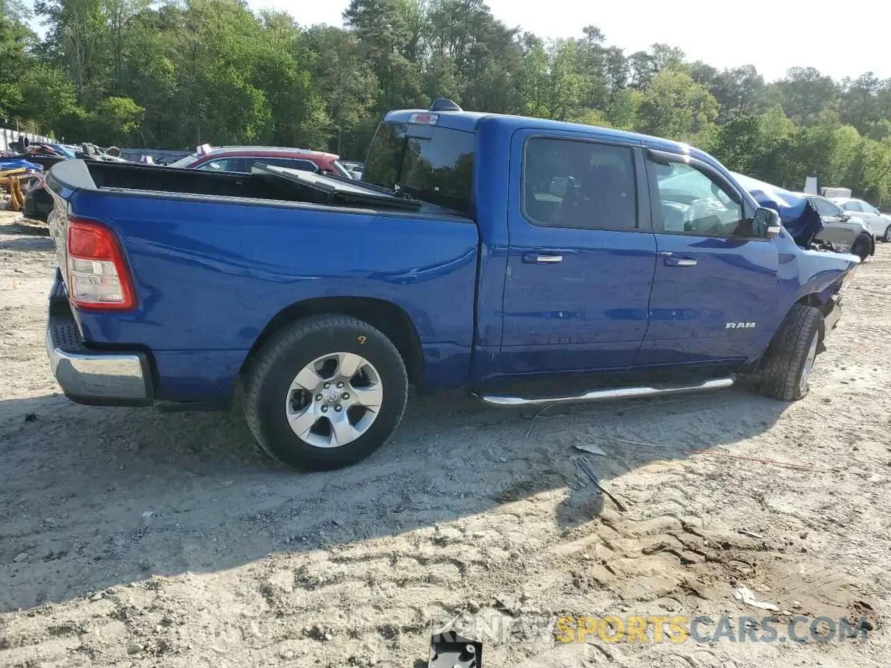 3 fotografías del automóvil dañado 1C6SRFFT7KN663257 RAM 1500 2019