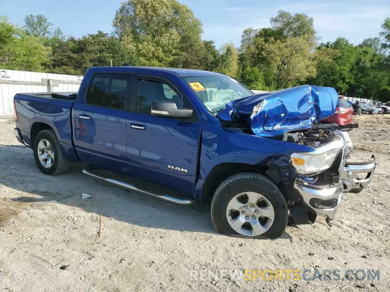 4 fotografías del automóvil dañado 1C6SRFFT7KN663257 RAM 1500 2019
