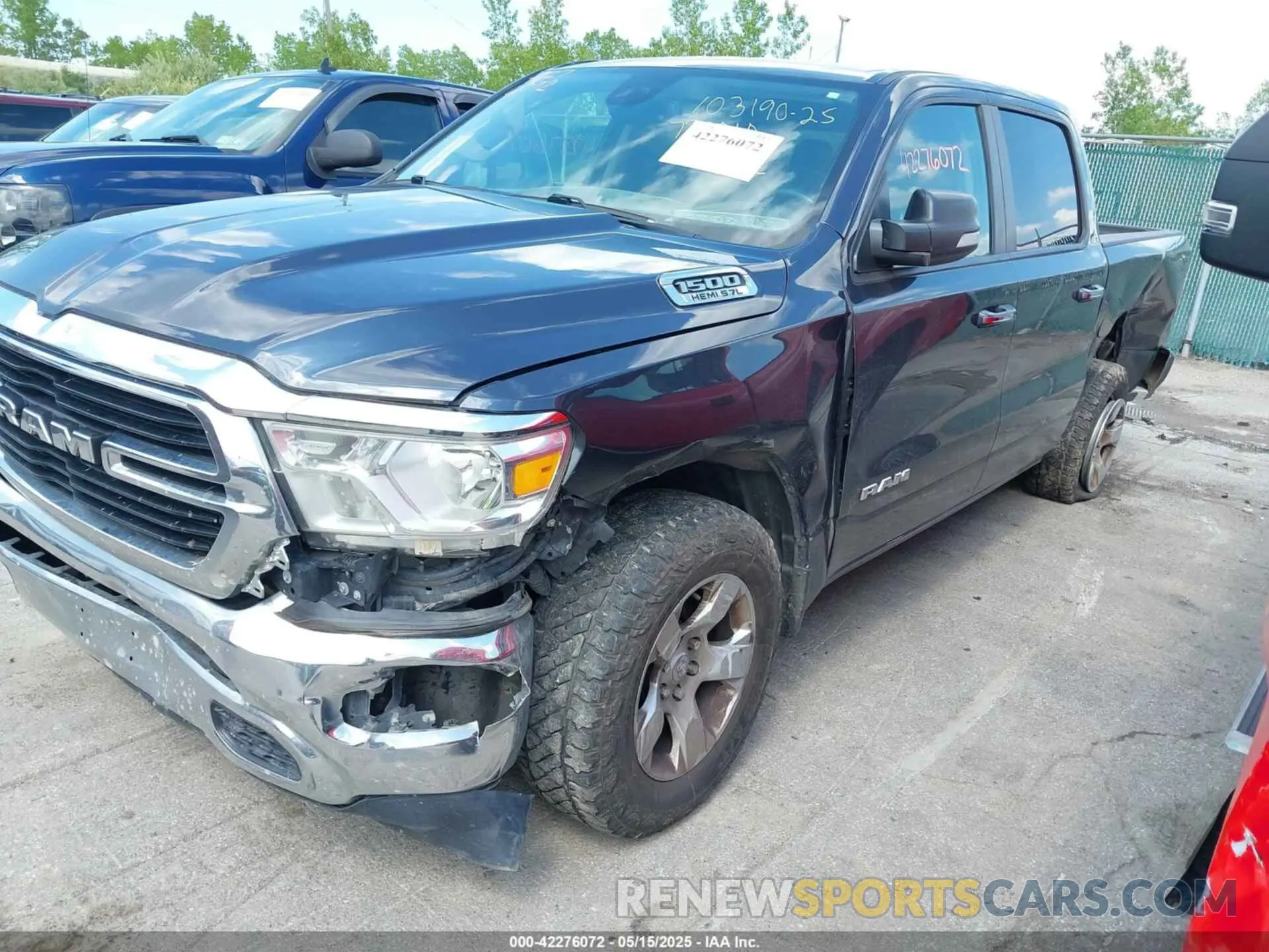 6 fotografías del automóvil dañado 1C6SRFFT7KN720010 RAM 1500 2019