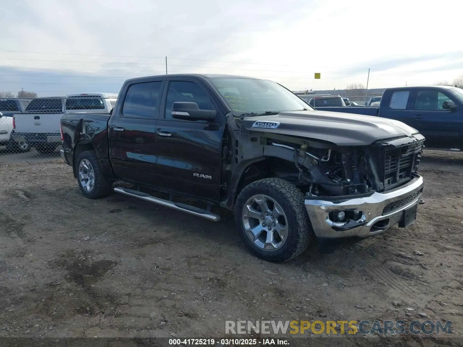 1 fotografías del automóvil dañado 1C6SRFFT7KN781986 RAM 1500 2019