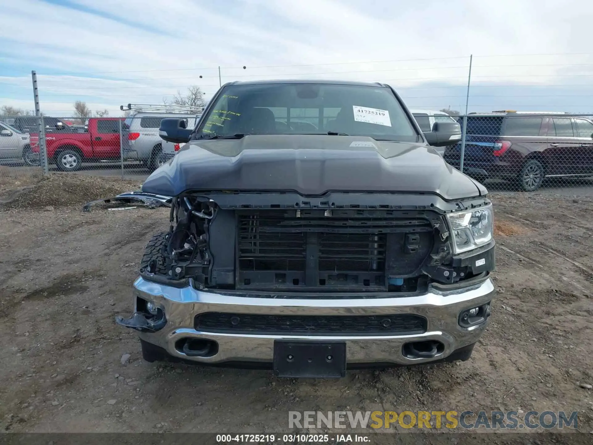 13 fotografías del automóvil dañado 1C6SRFFT7KN781986 RAM 1500 2019
