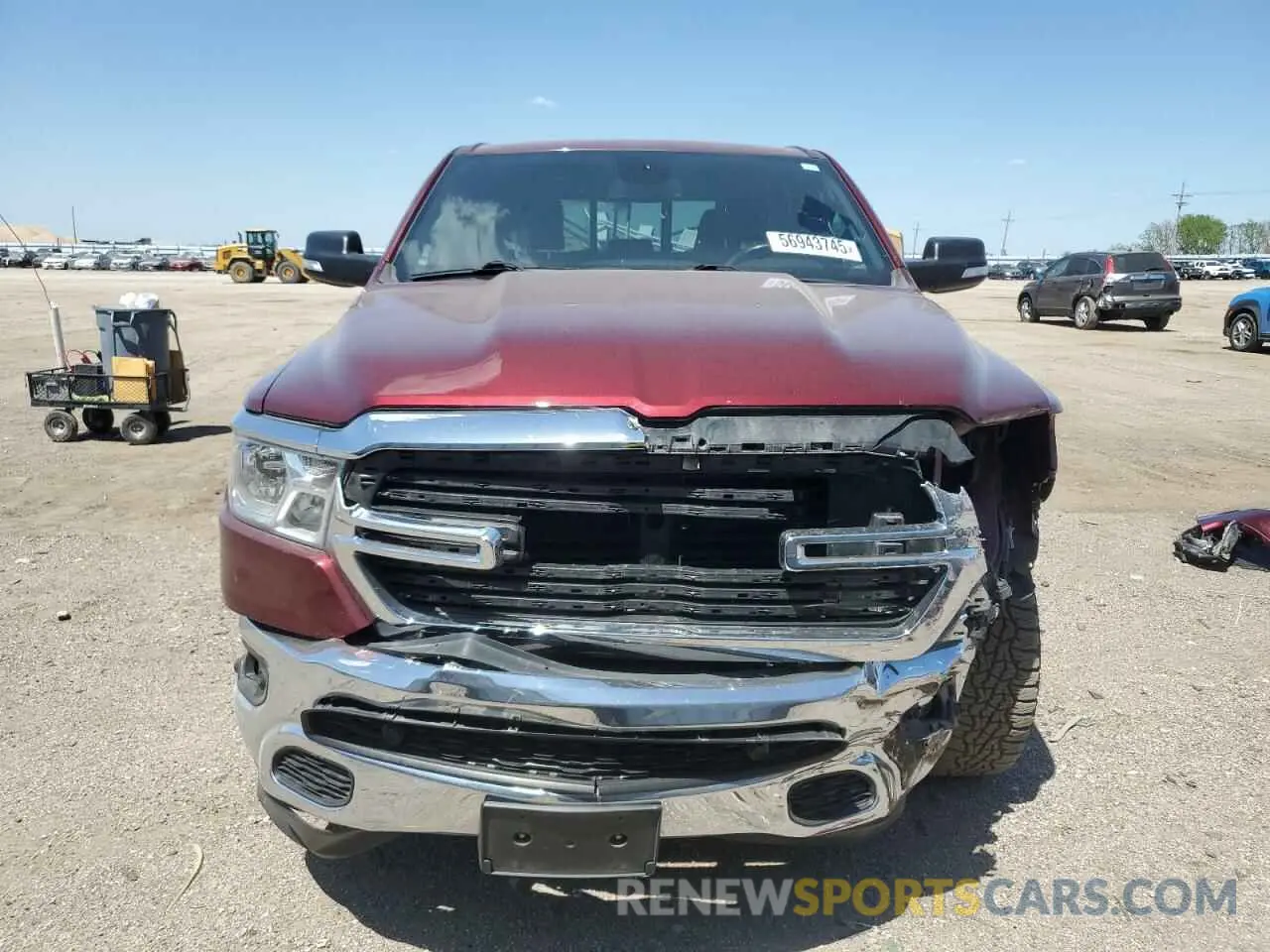 5 fotografías del automóvil dañado 1C6SRFFT8KN660206 RAM 1500 2019