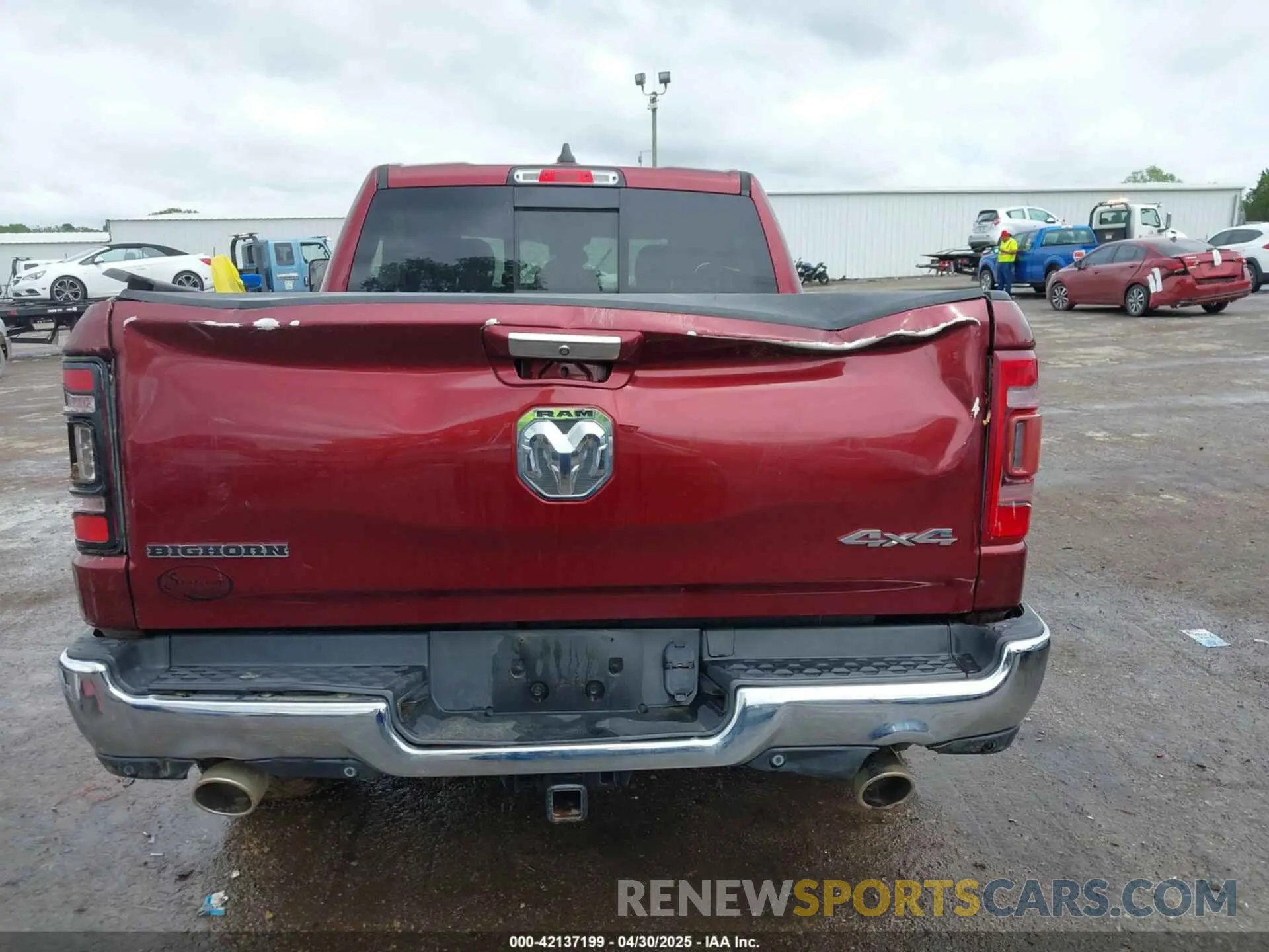 16 fotografías del automóvil dañado 1C6SRFFT9KN574273 RAM 1500 2019