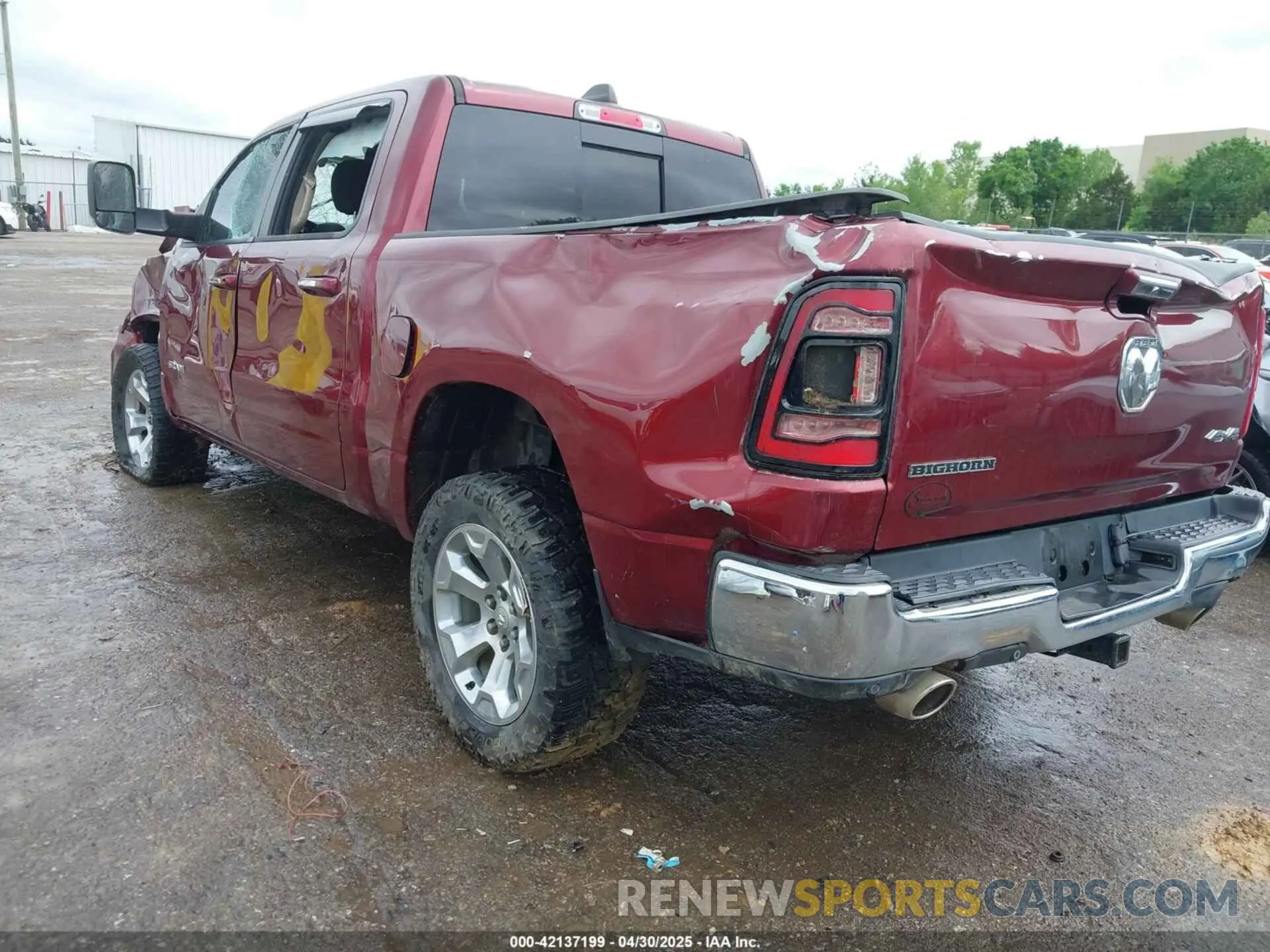 3 fotografías del automóvil dañado 1C6SRFFT9KN574273 RAM 1500 2019