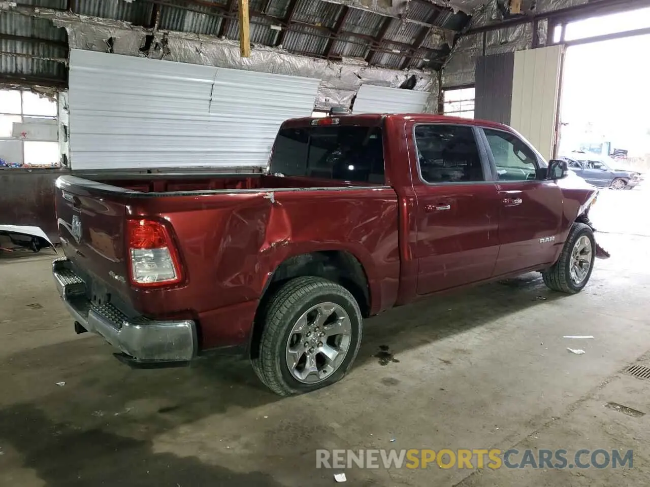 3 fotografías del automóvil dañado 1C6SRFFT9KN878851 RAM 1500 2019