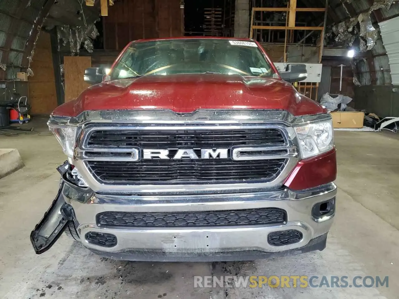 5 fotografías del automóvil dañado 1C6SRFFT9KN878851 RAM 1500 2019