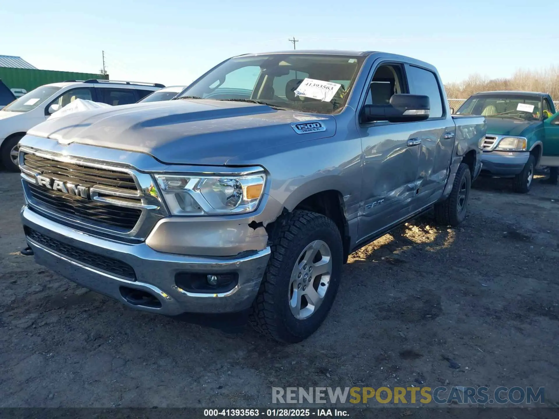 2 fotografías del automóvil dañado 1C6SRFFTXKN688055 RAM 1500 2019