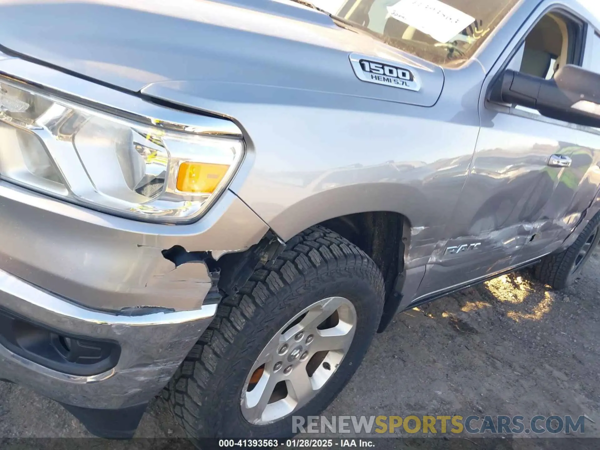 6 fotografías del automóvil dañado 1C6SRFFTXKN688055 RAM 1500 2019