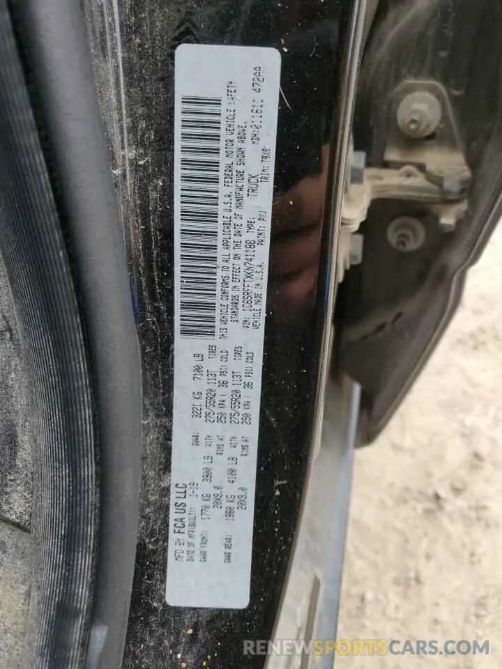 14 fotografías del automóvil dañado 1C6SRFFTXKN741188 RAM 1500 2019