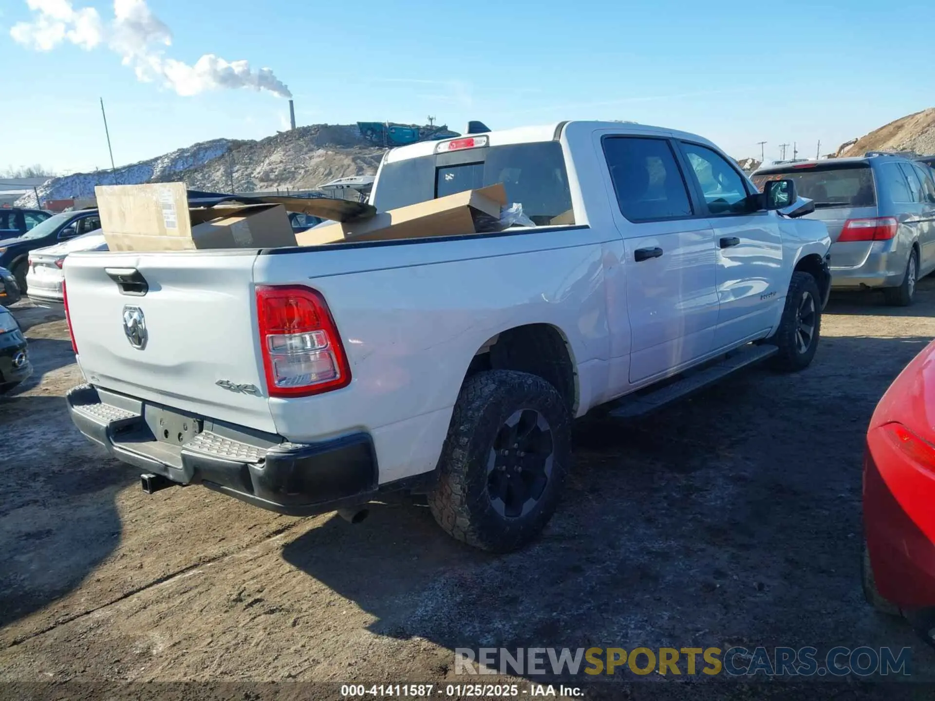4 fotografías del automóvil dañado 1C6SRFGT1KN627191 RAM 1500 2019