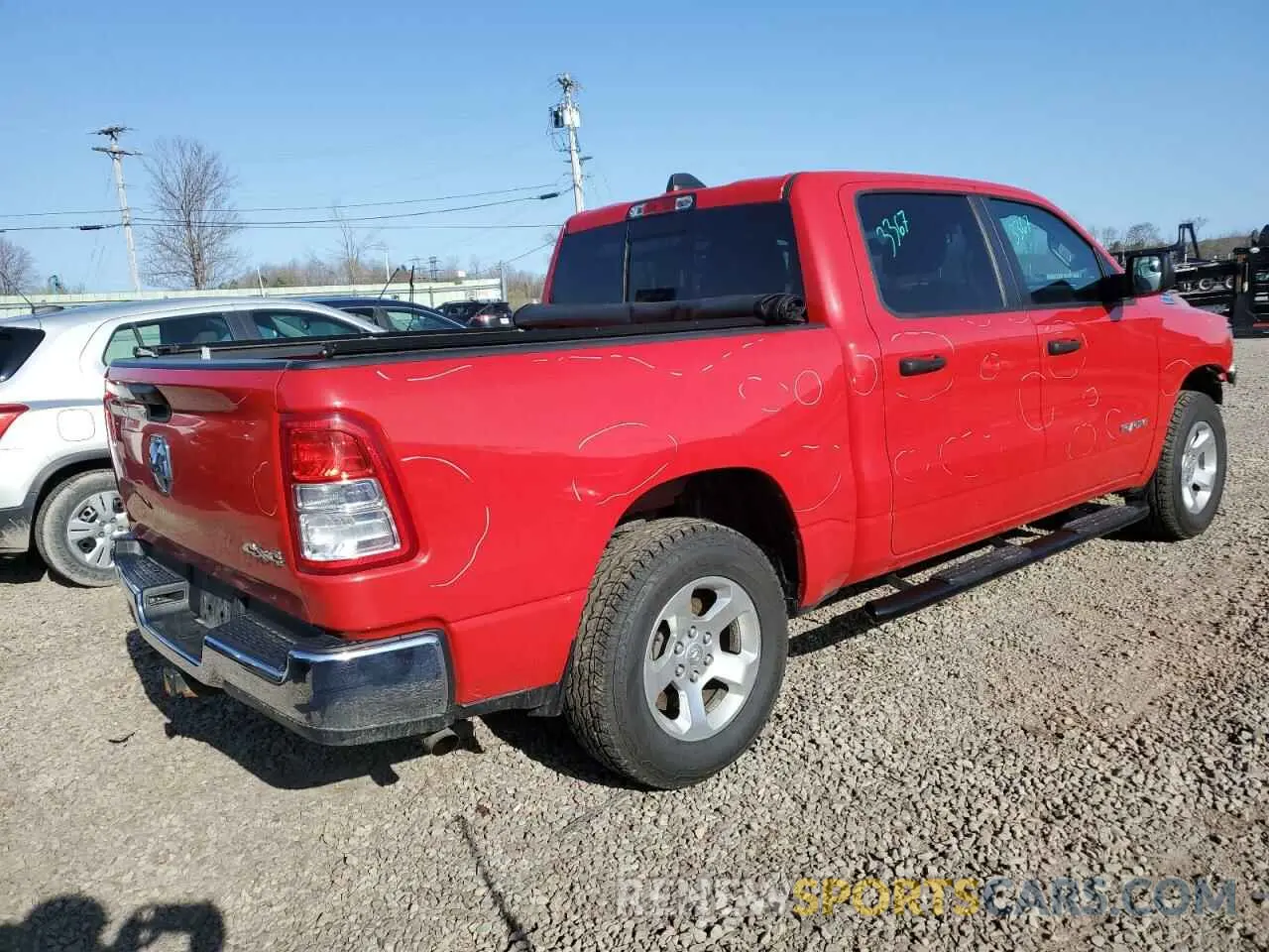 3 fotografías del automóvil dañado 1C6SRFGTXKN605450 RAM 1500 2019