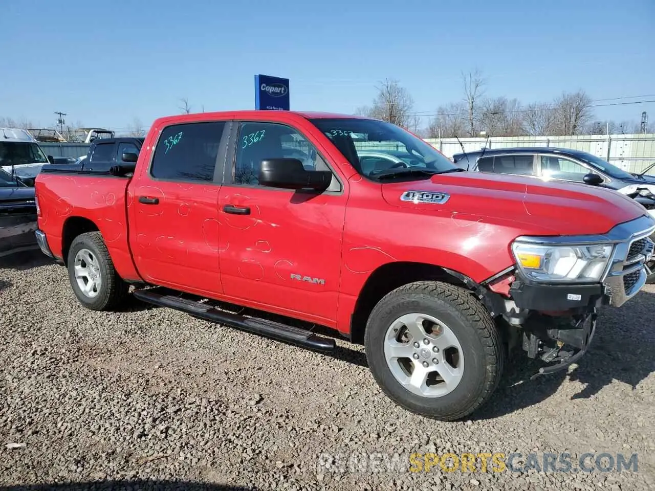 4 fotografías del automóvil dañado 1C6SRFGTXKN605450 RAM 1500 2019