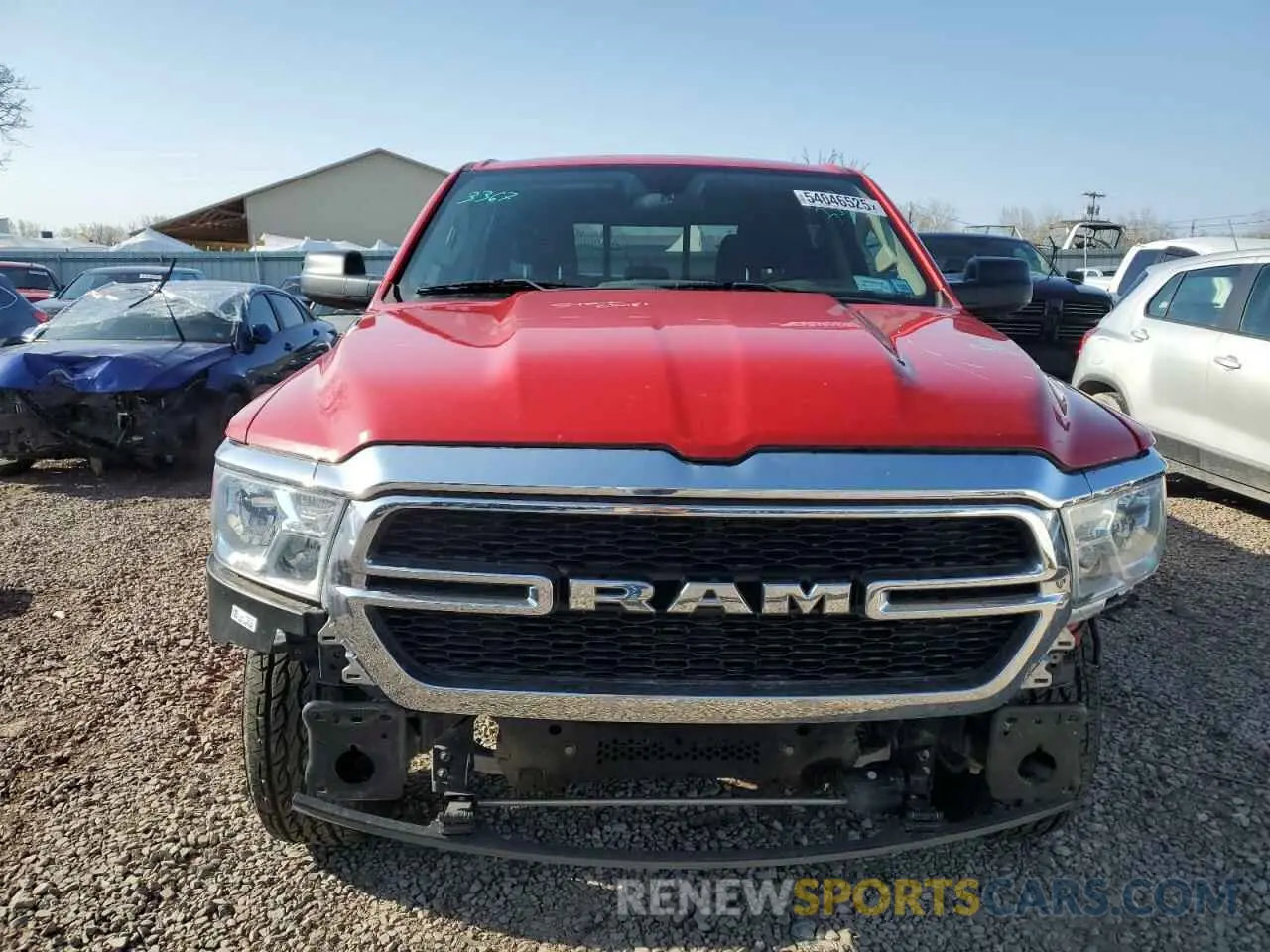 5 fotografías del automóvil dañado 1C6SRFGTXKN605450 RAM 1500 2019