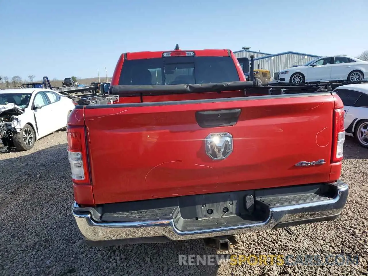 6 fotografías del automóvil dañado 1C6SRFGTXKN605450 RAM 1500 2019